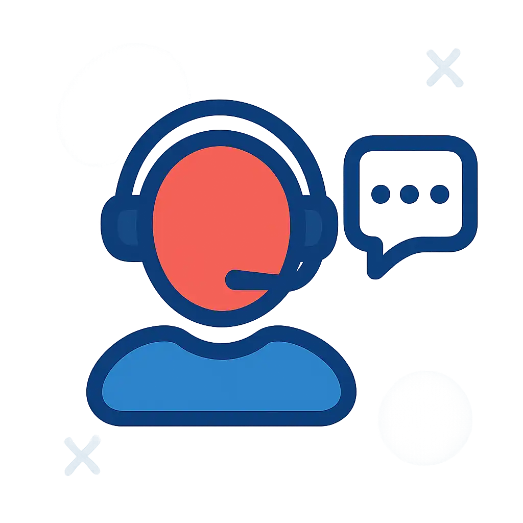 Customer support headset icon: 92 Game help and contact visual